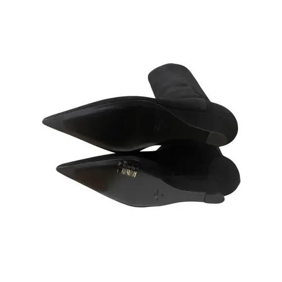 TOTEME Suede Sharp 40 Knee High Boot Black Size 37 - Picture 4 of 6